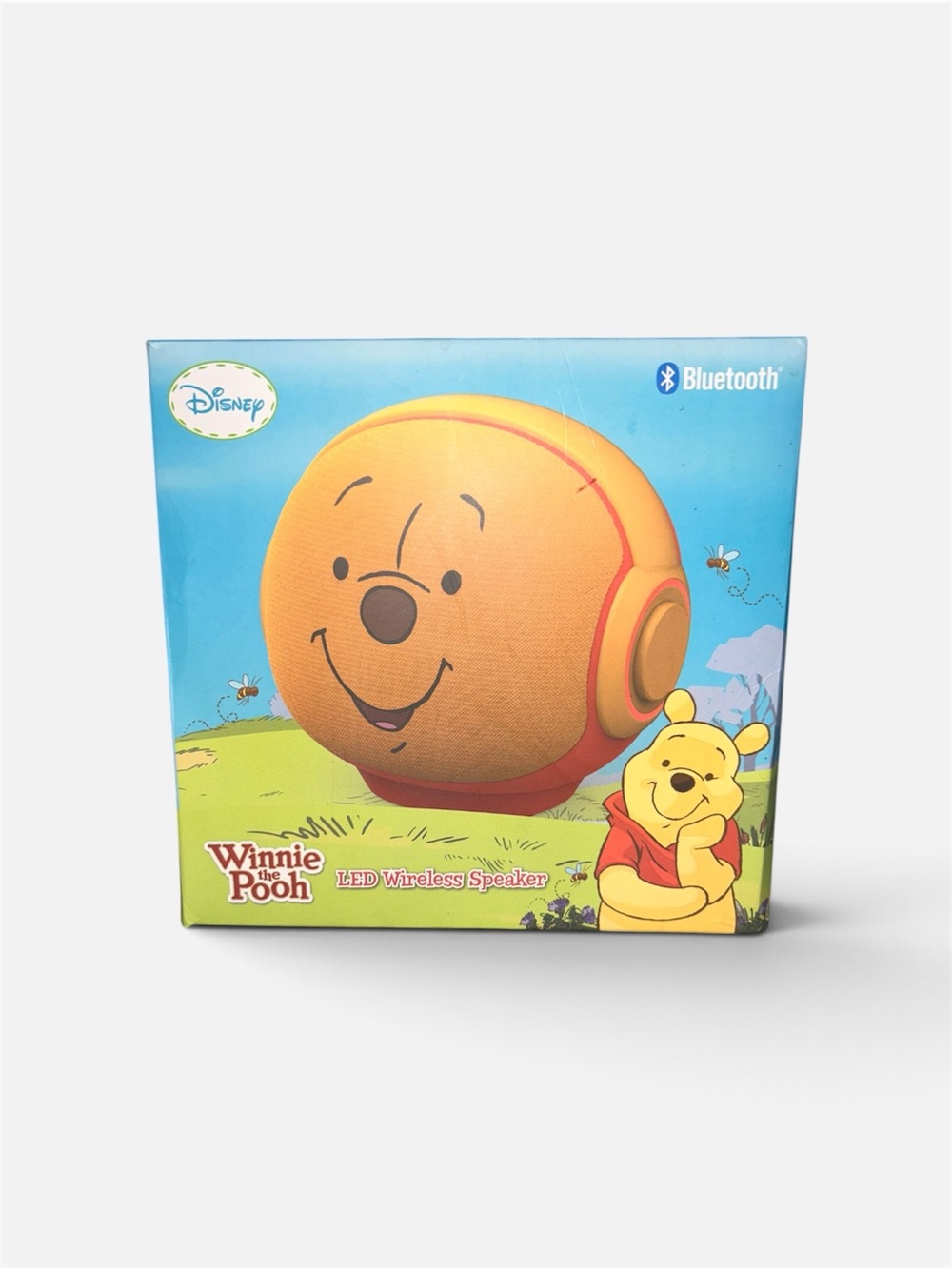 Disney Winnie the Pooh Orange Bluetooth LED Speaker with Cute Face